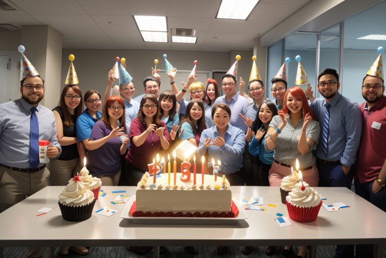 coworker birthday celebration